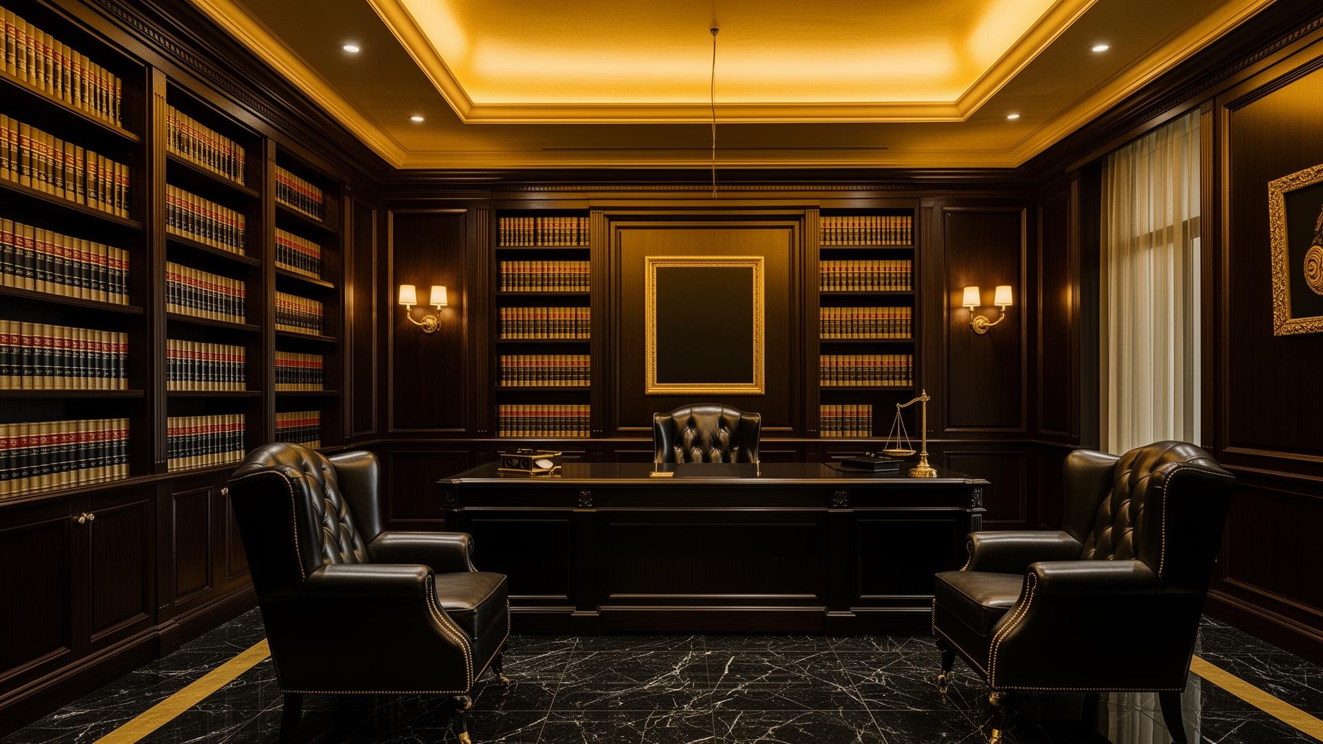 Sophisticated law office interior